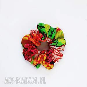 anna bartula jedwabna frotka scrunchie multicolor, prezent dla mamy