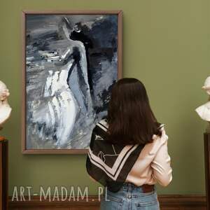 Lady 50x70, kobieta duży obraz, obrazy nad - łóżko, grafika do sypialni