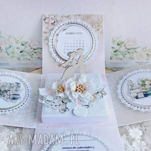 scrapbooking kartki exploding box ślubny kartka na ślub