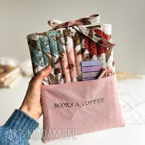 Prezent Etui na książkę - Books ośnika książek, kwiatowy wzór