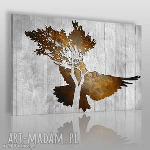 obraz na płótnie - gołąb brązowy - VAKU DSGN obrazy