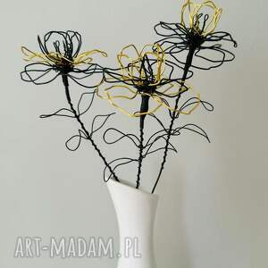 handmade dekoracje bukiet kwiatów z drutu, sztuczne kwiaty dla domu
