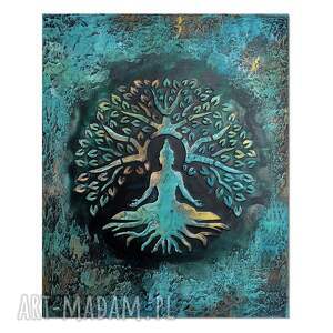 Budda mandala drzewo życia obraz dekoracja strukturalna