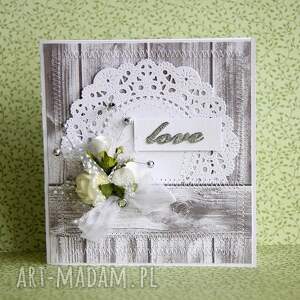 handmade scrapbooking kartki srebrny ślub