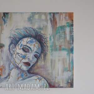 Prezent akryl na płótnie GOLD, obraz do sypialni