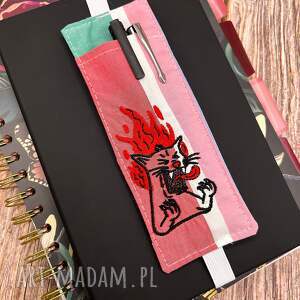 upominek Kieszonka na długopisy - przybornik na gumce - Kot