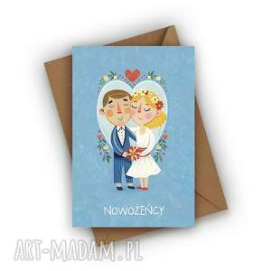 kartka ślubna - nowożeńcy, młoda para