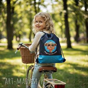 worko - plecak dla dziewczynki bohaterco niebieski, worek, workoplecak