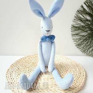 ręcznie robione maskotki pluszowy królik króliczek zając w stylu