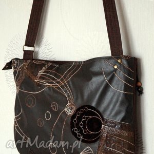 handmade na ramię haftowana torba hobo