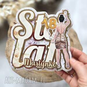 Pracownia Albumovo, kartka urodzinowa z personalizowaną postacią (personalizowana kartka)