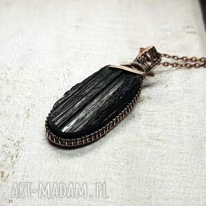 handmade wisiorki magiczny czarny turmalin m208