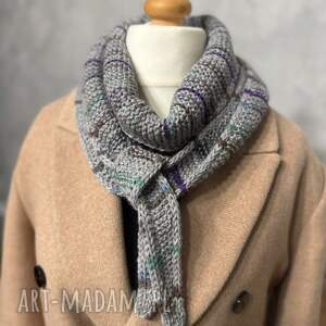 szaliczek sofia ręcznie robiony na drutach szalik zimę, pomysl prezent