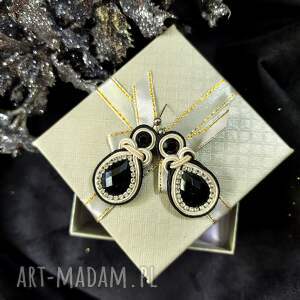 Kolczyki sutasz Nane z cyrkoniami - eleganckie handmade