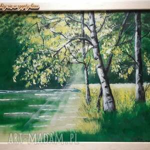 Prezent GOTOWY ZESTAW DO DOMU LUB NA - RĘCZNIE MALOWANY OBRAZ