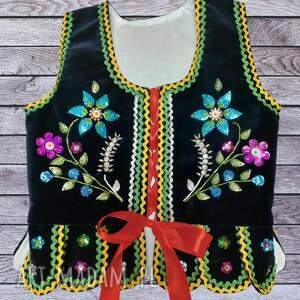 pomysły na prezenty pod choinkę Gorset dziewczęcy 128, strój ludowy