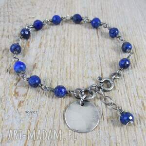 handmade lapis lazuli - bransoletka 431