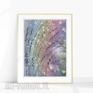 Oryginalna A4. Akwarela, łąka, widok, plakaty