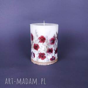 sojowa bezzapachowa świeca botaniczna z werbeną, prezent na ślub