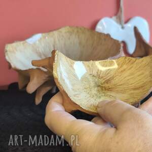 Mała miseczka ceramiczna kasztan - prezent handmade