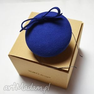 handmade ozdoby do włosów filemonka niebieska
