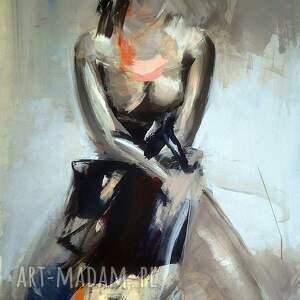Obraz z kobietą 120x80 cm na płótnie - Lady