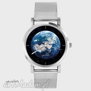 zegarki zegarek, bransoletka - ziemia metalowy prezent, grafika