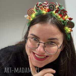pomysł na świąteczny prezent Koroną Candyland, opaska na głowę