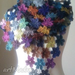 ręczne wykonanie chustki i apaszki beart art crochet 2