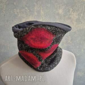 Komin brązowa tuba na podszewce wyciągany przez głowę ostatnia