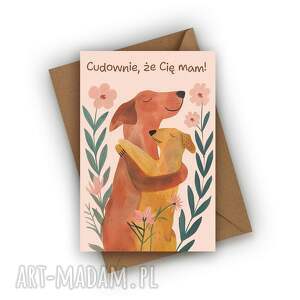 kartka walentynkowa - cudownie, że cię mam przyjaciela