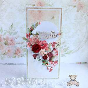 scrapbooking kartki kartka dla mamy, urodzinowa, imieninowa vintagegarden