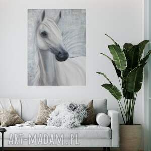 fotoobraz - zwierzę mocy koń, obraz do salonu, dekoracja wnętrze, portret