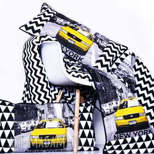 komplet taxi cab 135x205cm patchwork, narzuta majunto