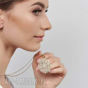 Okrągły z ażurowym motywem Pasithea c670, ażurowy naszyjnik