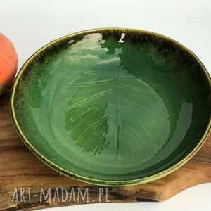 handmade ceramika misa ceramiczna monstera - liść ceramiczny
