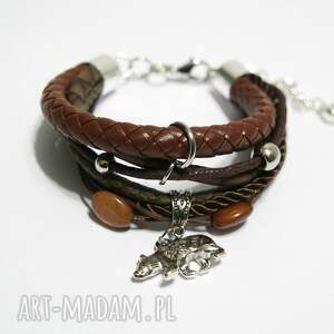 yenoo bransoletka - niedźwiedź rzemienie niej niego