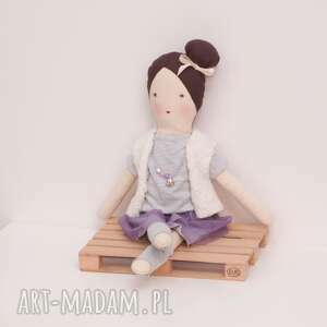 handmade lalki dunia w liliowej tutu