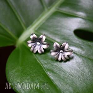 kolczyki srebrne hiacynty na sztyftach biżuteria prezent niej kwiaty