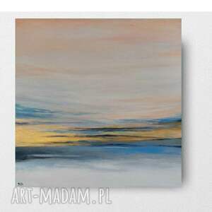 ABSTRAKCJA ZE ZŁOTEM obraz akrylowy formatu 60/60 cm