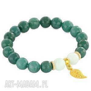 handmade emerald jade with leaf pendant