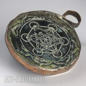 handmade wisiorki ceramiczny wisior z celtyckim wzorem