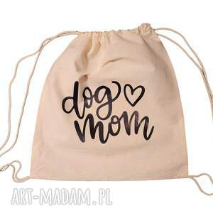 handmade plecak bawełniany dog mom