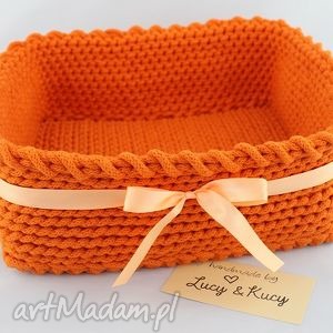 handmade pudełka kosz quattro orange