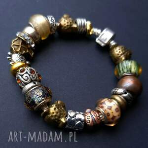 bransoletka typu pandora znakomity ponadczasowy prezent handmade, biżuteria