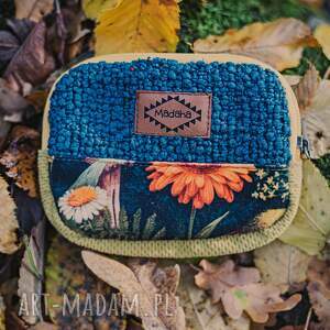 Portfelik handmade patchwork z tkaniny tapicerskiej