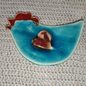 talerzyk ceramiczny prezent, wielkanoc, kura, talerz