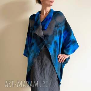 Wełniany kardigan z merynosów blue y, sweter