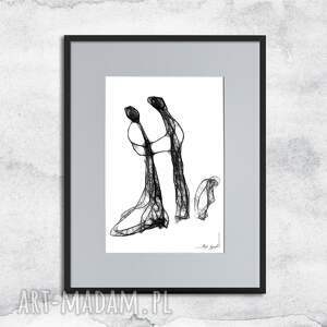 Prezent Grafika z ramą - nr 59, czarno biała