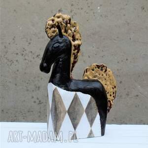 koń ceramiczny, rzeźba dekoracja